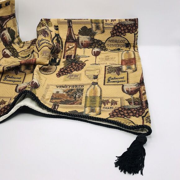 Lot of 4 JC Penney Home Collection Grape and Wine Tapestry Valance 54" W x 18" H - Picture 7 of 8